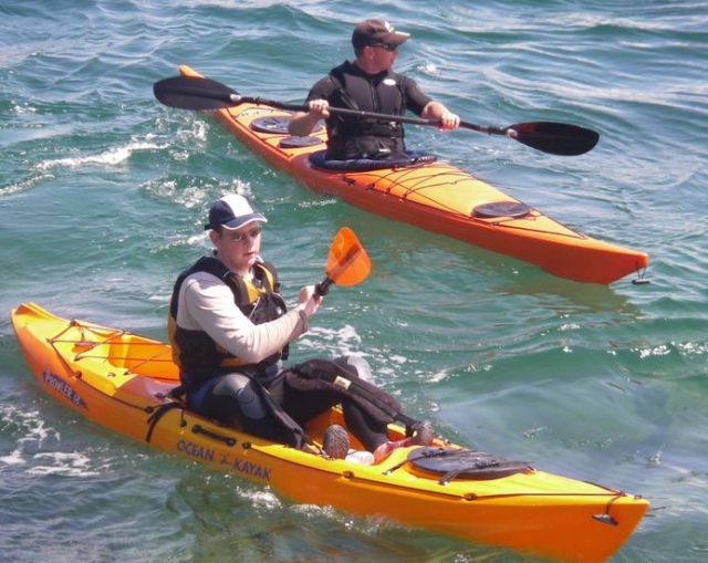  Kayak de mar en la bella costa